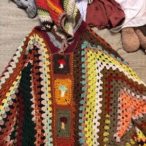 Mushroom handmade sweater